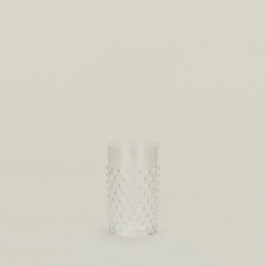 Clear Hobnail Crystal Tumbler