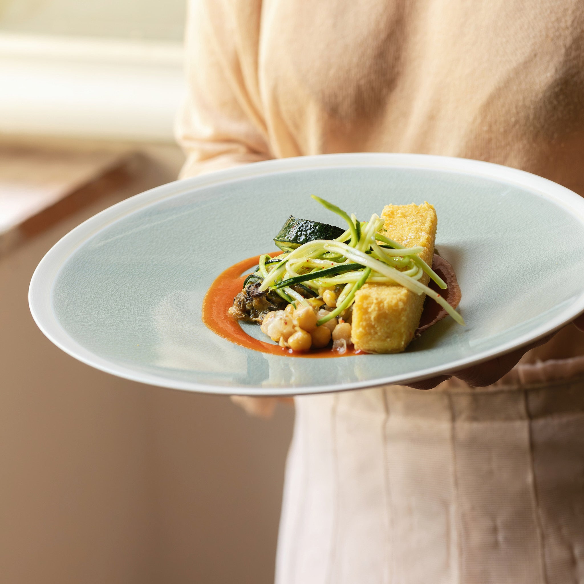 Cashmere Taupe Elegant Dining Plate - Image 3