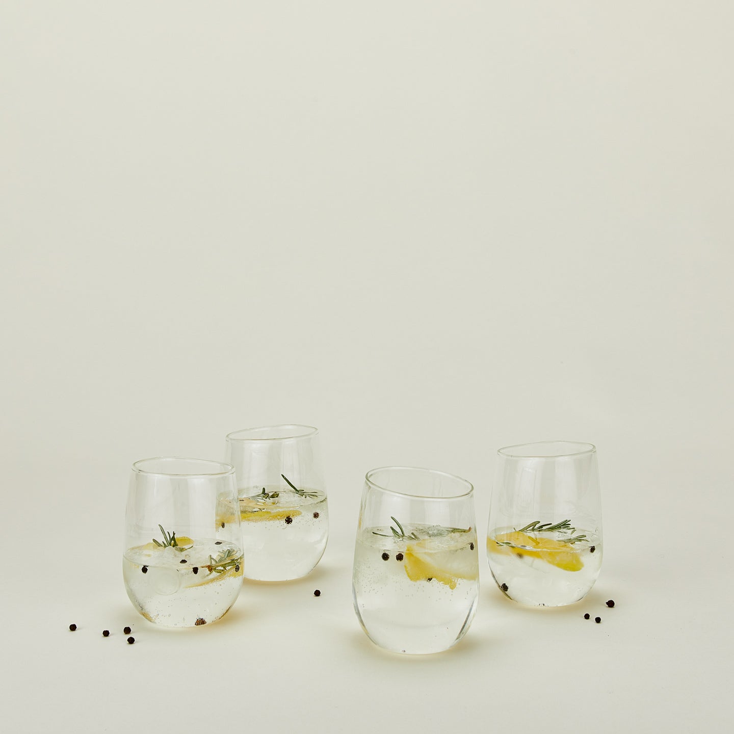 Modern Textured Drinking Glass Set - Image 2
