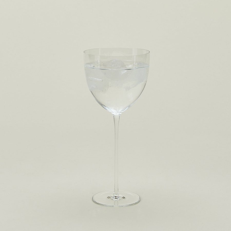 Faceted Crystal-Style Water Glass