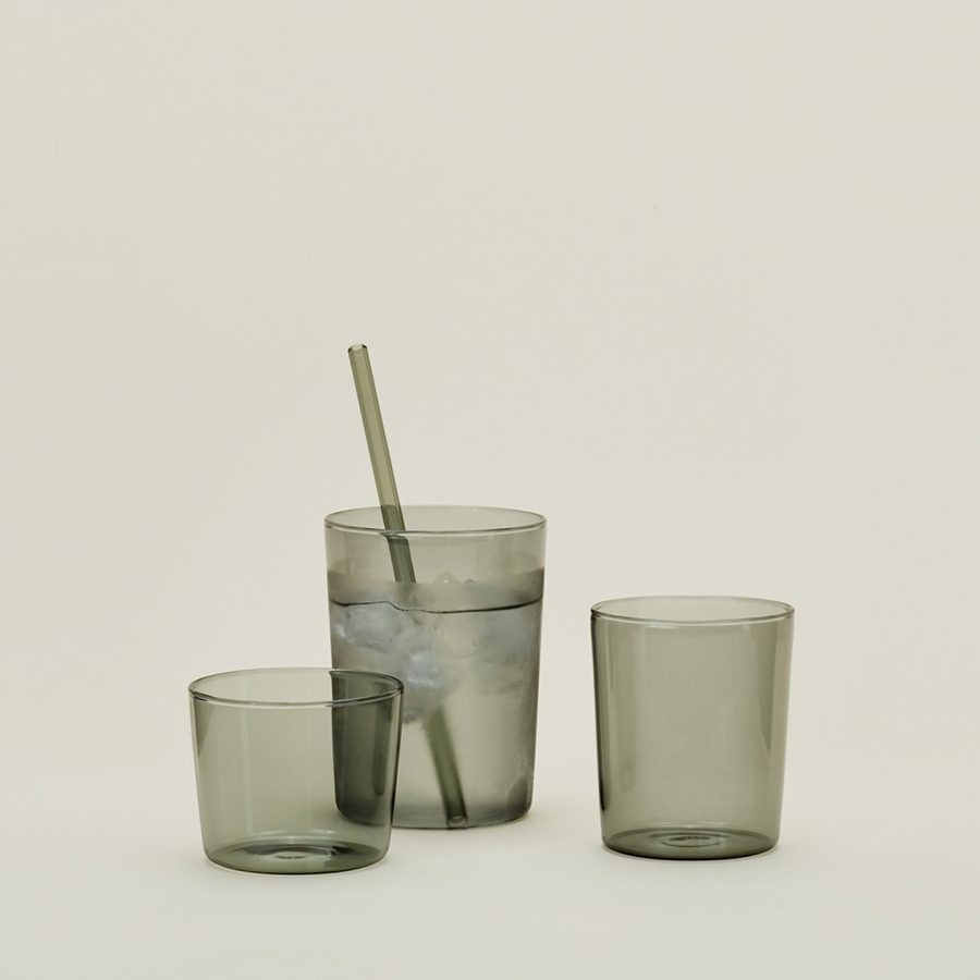 Smoke Stackable Drinking Glass Set