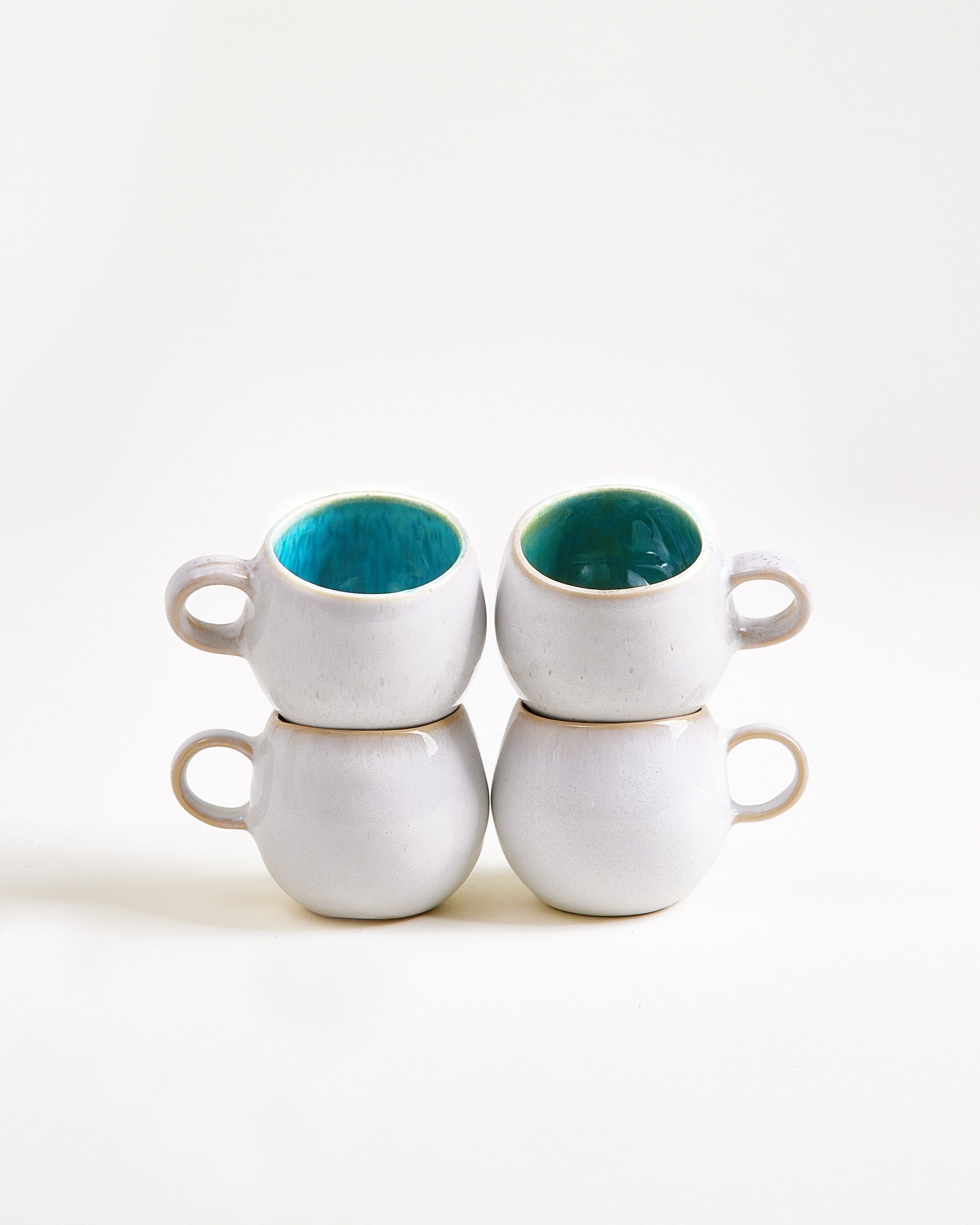 Everyday Aqua Espresso Cup Set of Four