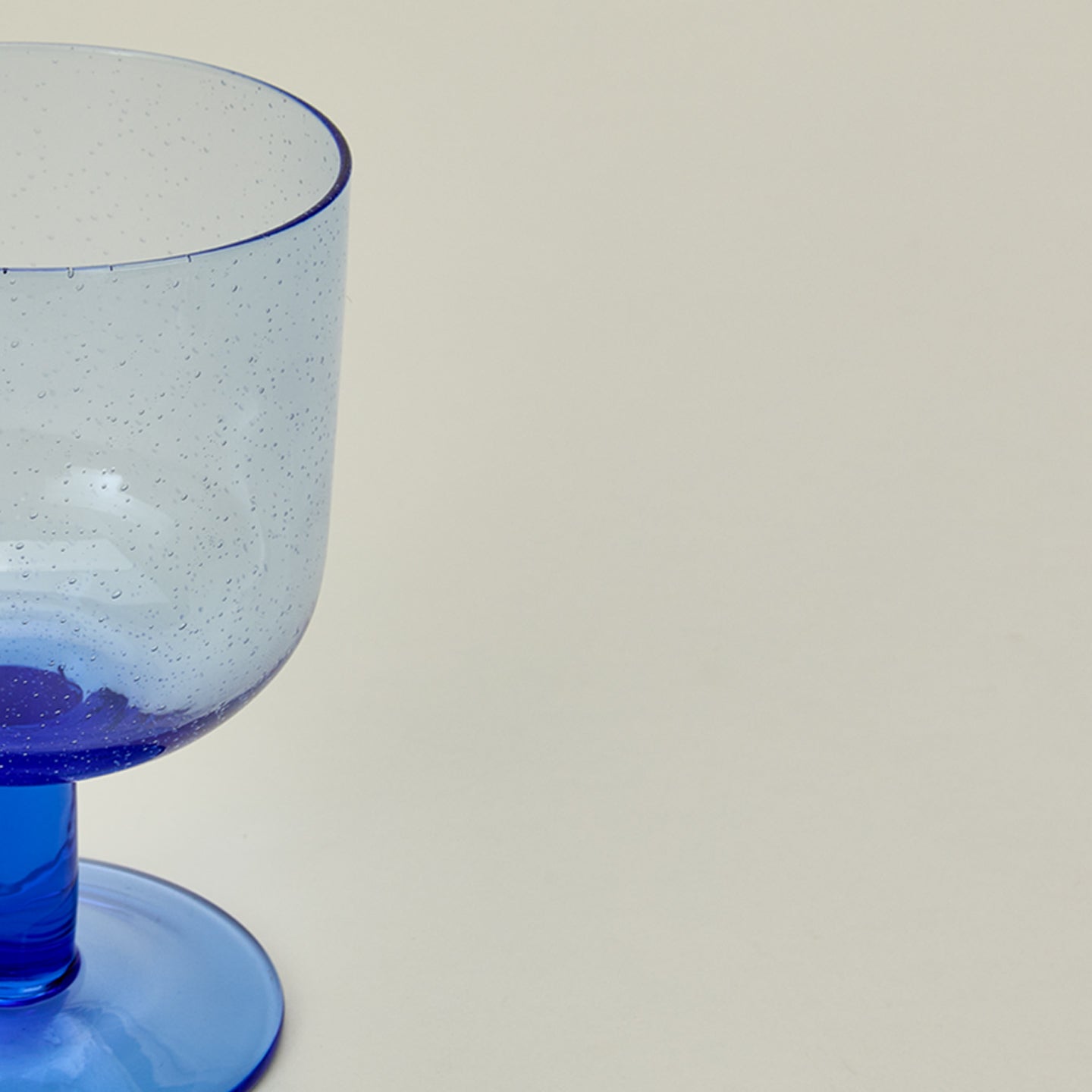 Blue Seeded Artisan Drinking Glass Set - Image 3